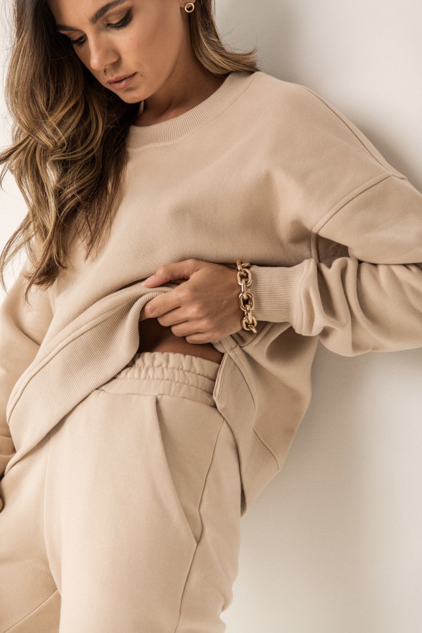 Mia Bluza Dresowa Beige