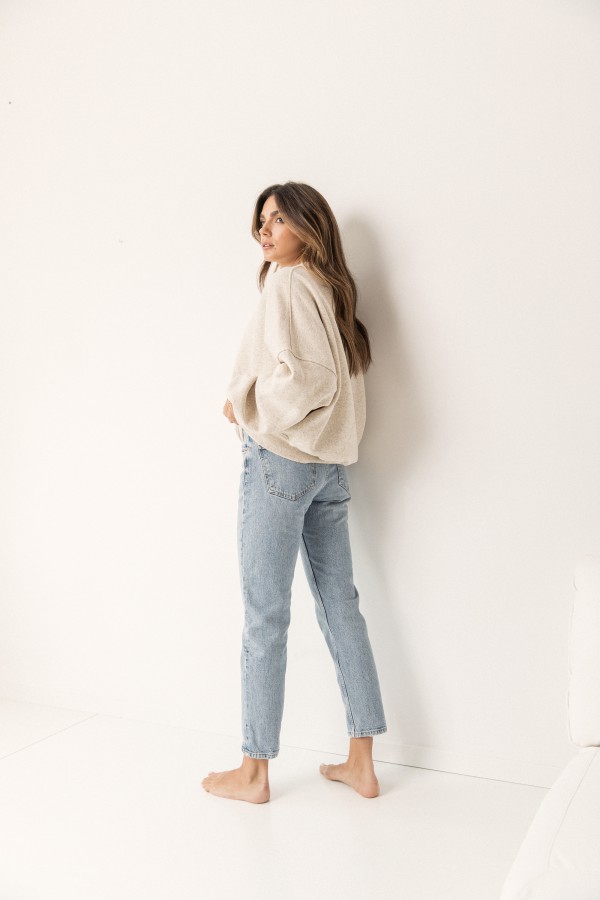 Nora Bluza Oversize z Konopią Beż