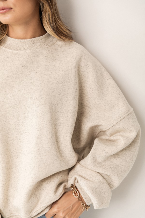 Nora Bluza Oversize z Konopią Beż