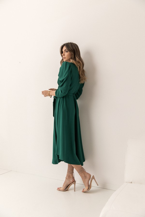 Frances Sukienka Wiązana Dark Green