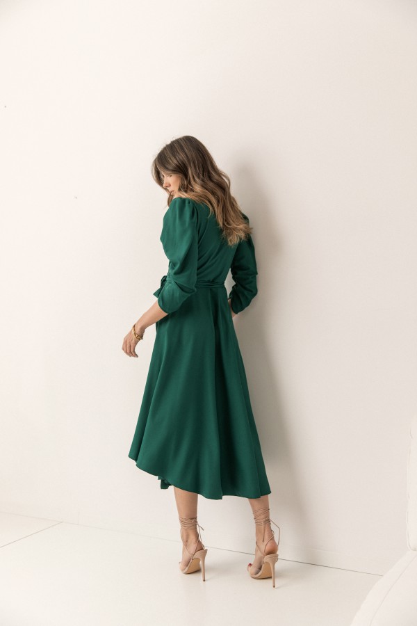 Frances Sukienka Wiązana Dark Green
