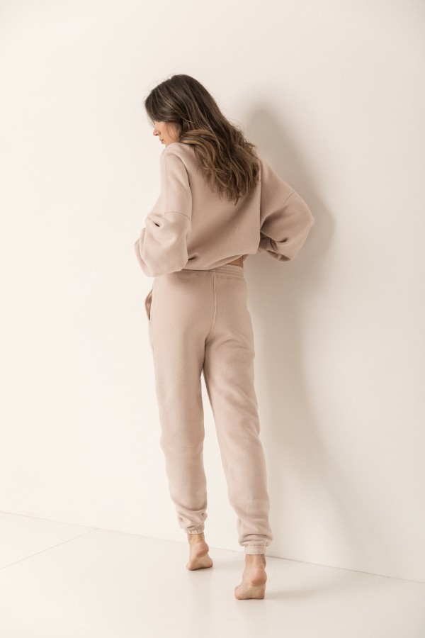 Spodnie Dresowe Joggery Light Beige