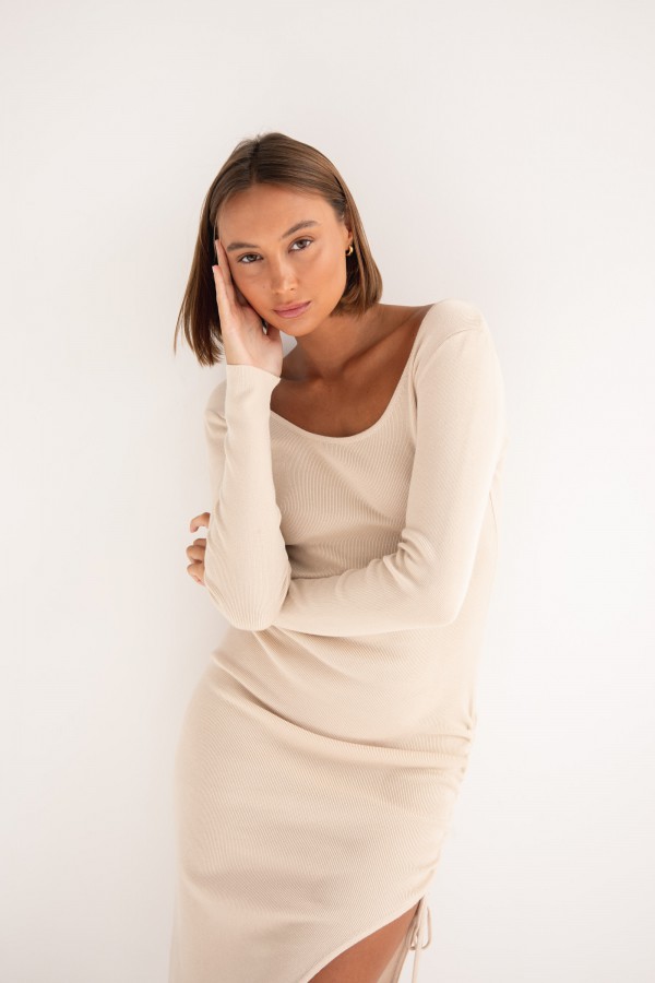 Patricia Sukienka Dzianinowa Cream