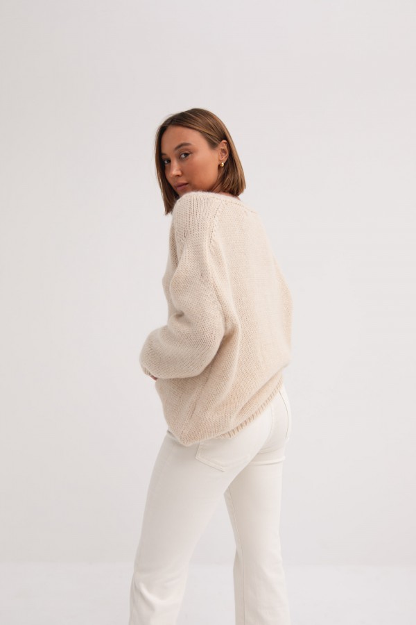 Matt Sweter Sand Beige