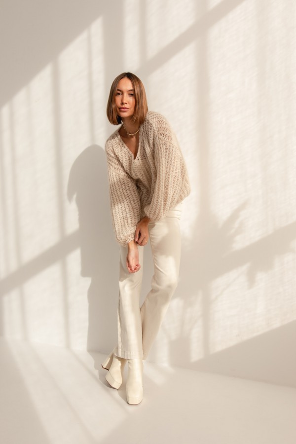 Morgan Sweter z Moherem Beige