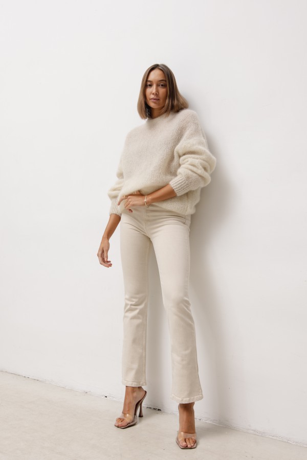 Maison Sweter Moherowy Ecru