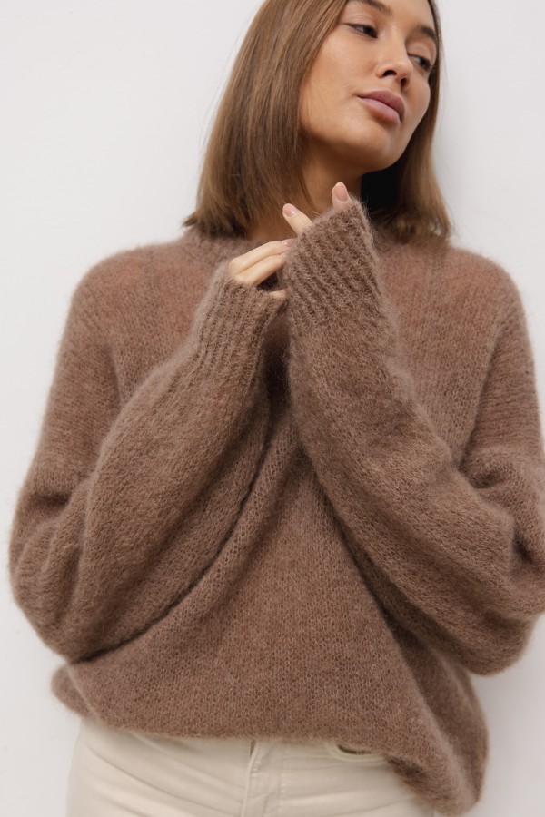 Maison Sweter Moherowy Chocolate