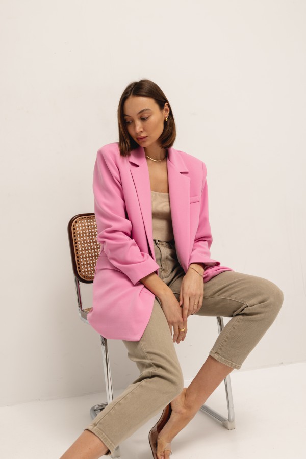 Cleo Marynarka Oversize Róż