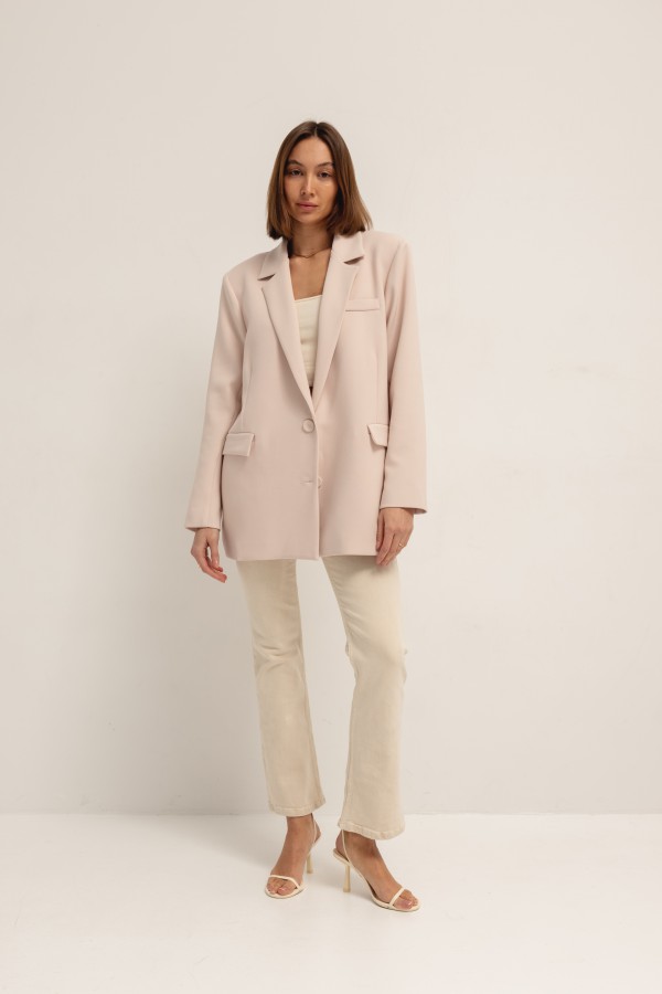 Cleo Marynarka Oversize Beż