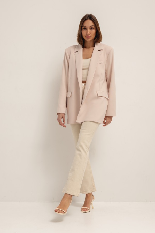 Cleo Marynarka Oversize Beż