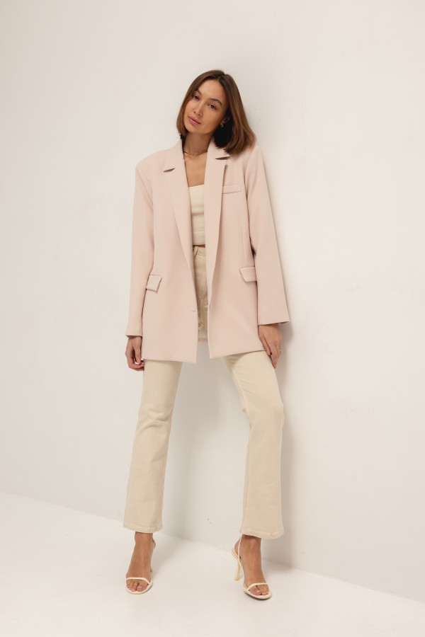 Cleo Marynarka Oversize Beż