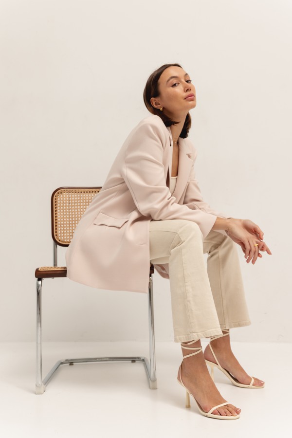 Cleo Marynarka Oversize Beż