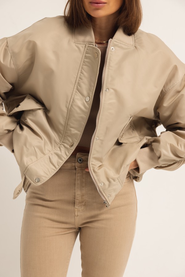 8113 Kurtka Bomber Beż