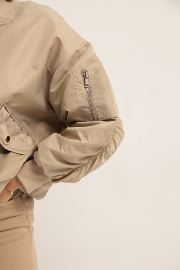 8113 Kurtka Bomber Beż