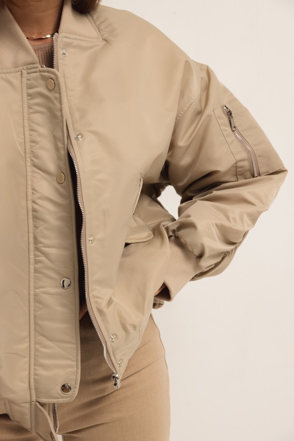 8113 Kurtka Bomber Beż