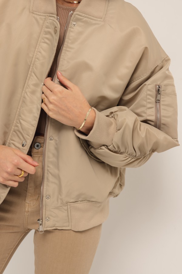8113 Kurtka Bomber Beż