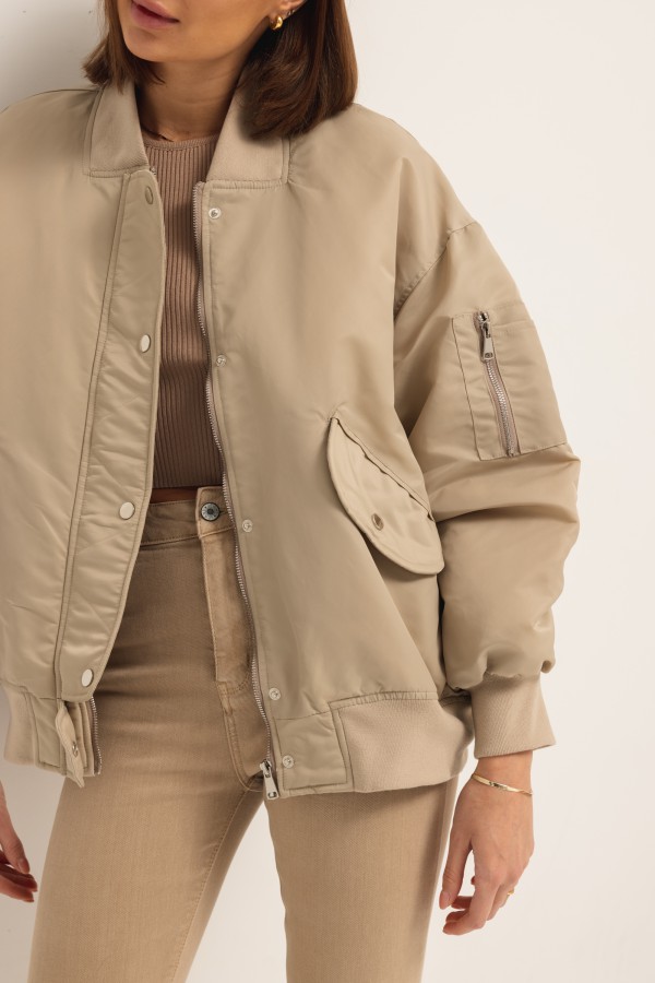 8113 Kurtka Bomber Beż