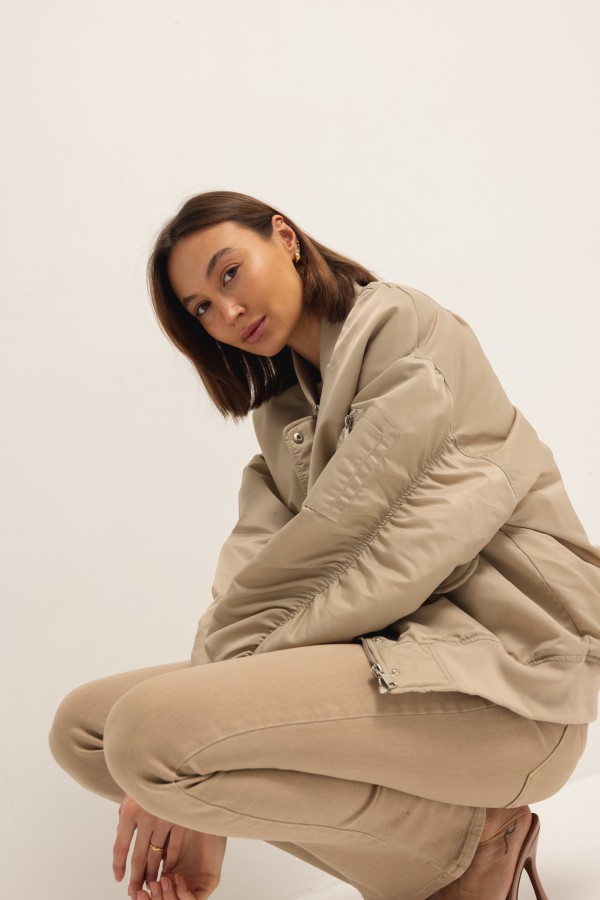 8113 Kurtka Bomber Beż