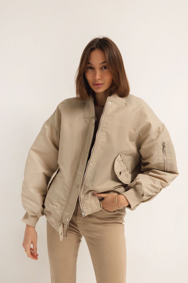 8113 Kurtka Bomber Beż