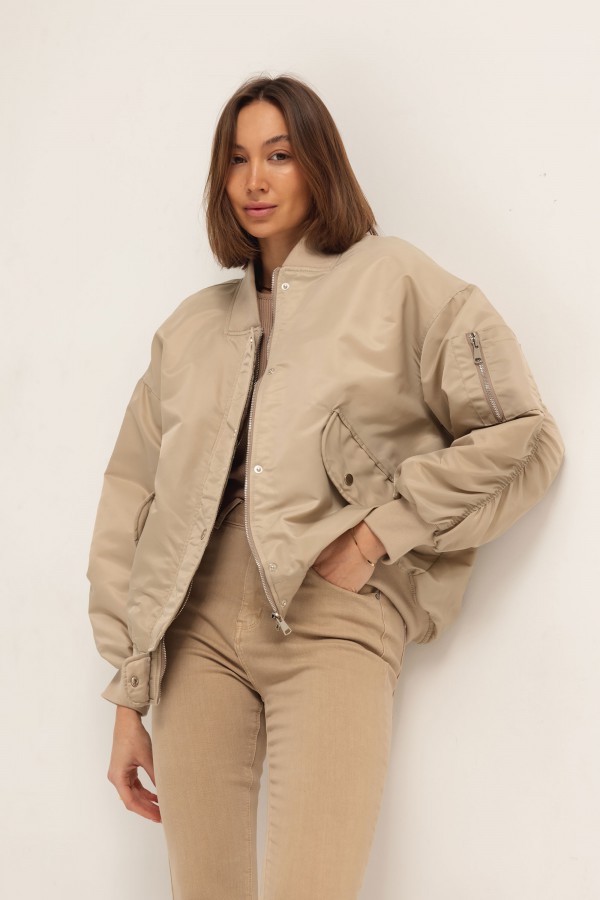 8113 Kurtka Bomber Beż