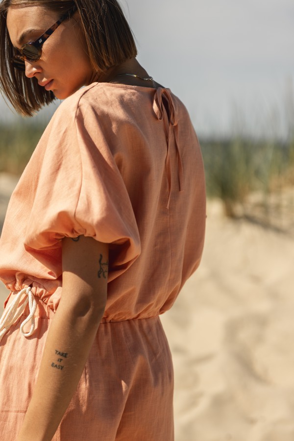 Ines Komplet Z Lnu Orange