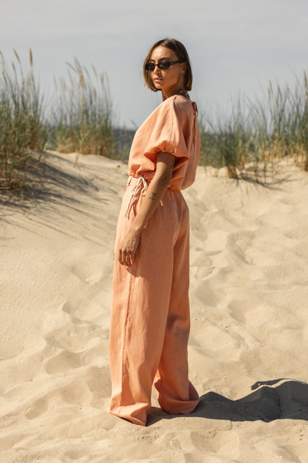 Ines Komplet Z Lnu Orange