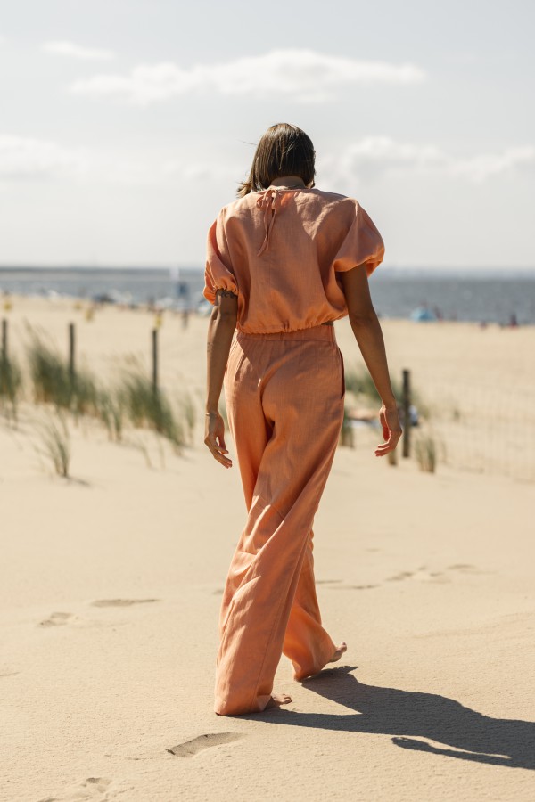 Ines Komplet Z Lnu Orange