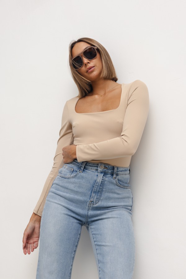 Luise Body Beżowe