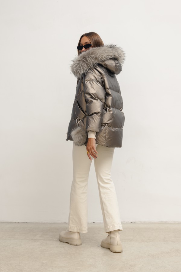 95017 Kurtka Puchowa Mocca