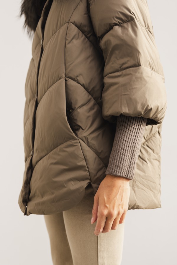 2356 Kurtka Puchowa Khaki