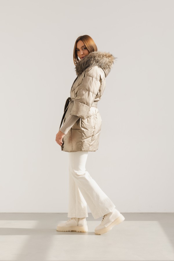 2326 Kurtka Puchowa Satin Gold