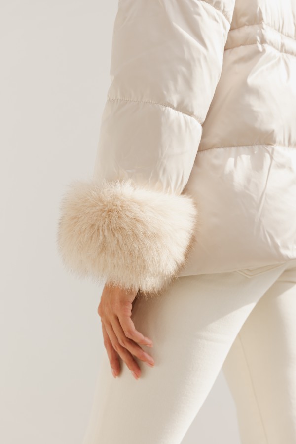 2328 Kurtka Puchowa Cream